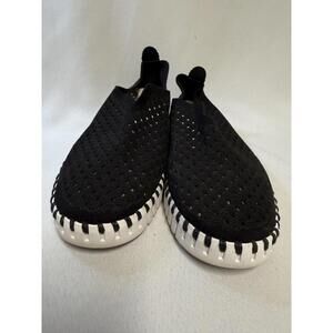 Isle Jacobsen Hornbaek Tulip Sz 37 Black and white Slip -on Shoes Sneakers